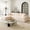Beige (Left Facing Chaise), variant on Sonovafurn L-Shaped Couch Corduroy Modular Sectional Sofa, Boneless Cloud Couch with Memory Foam & Pocket Springs for Living room, No Assembly, Black