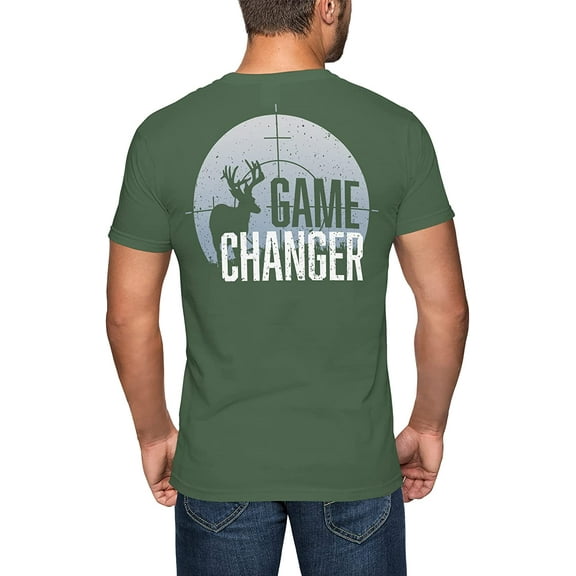GIMMEDAT Game Changer Short Sleeve T-Shirt Deer Hunting Mens Women Dad Gift (Large)