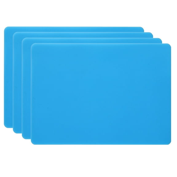 LOLIPPYY 4Pcs Blue Silicone Mat for Resin Casting and Jewelry Making in Home and Workshop