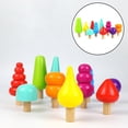 thumbnail image 3 of Rainbow Stacking Montessori Juguetes de Percepción del color para juguetes de educación sensorial Hogar Interior o exterior Baoblaze Juguetes del árbol del arco iris, 3 of 8