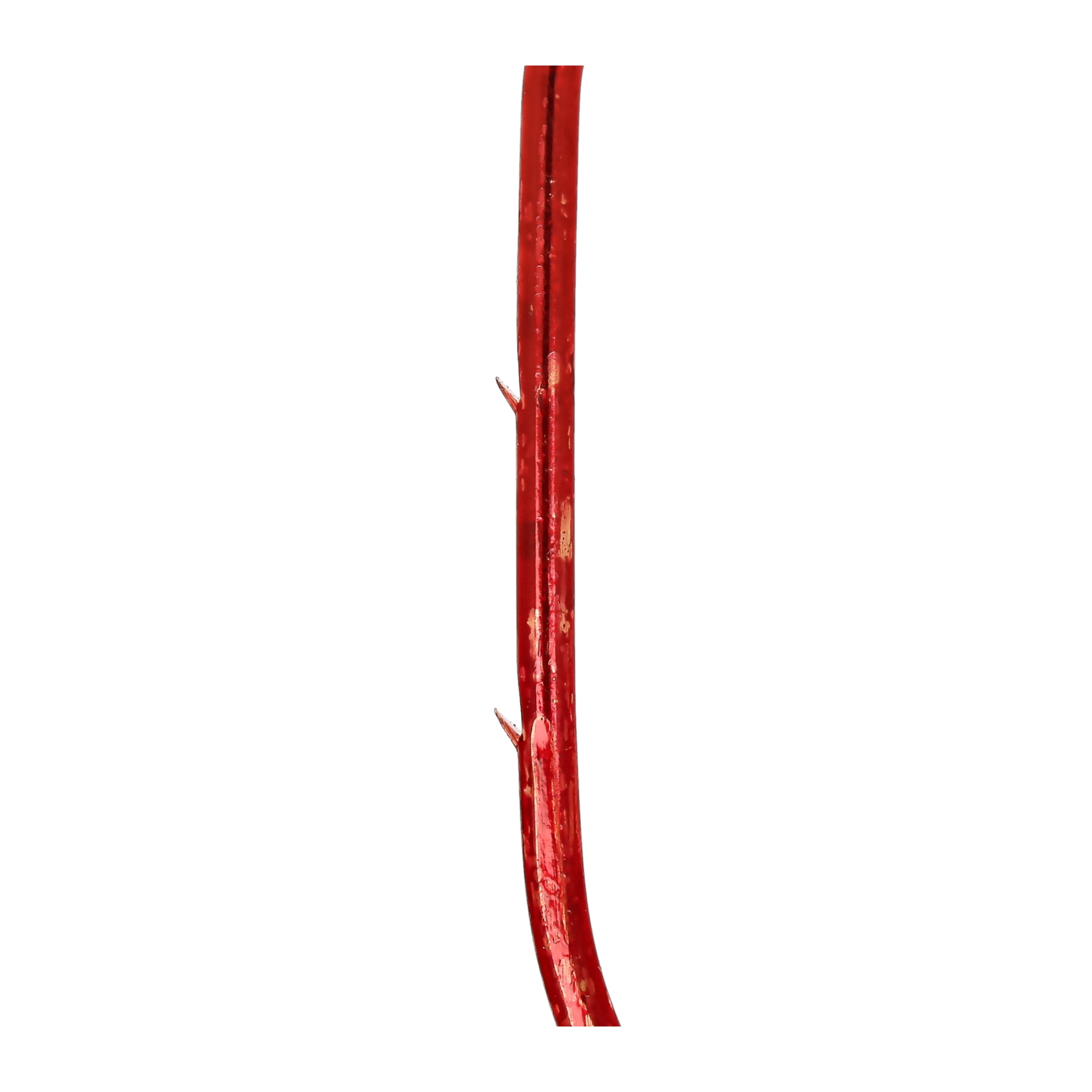 (6 pack) Lazer Sharp L181RGH-4 Baitholder Down Eye Offset Hook, Red, Size 4, 10 Pack