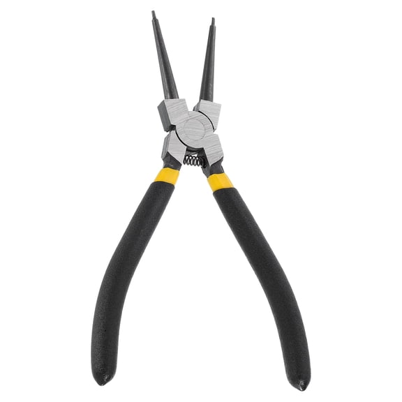 Snap Ring Plier 7" Internal Circlip Pliers with 0.08" Straight Jaw Tip for Ring Remove Retaining Pliers, Black