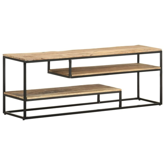 vidaXL TV Cabinet 130x30x45 cm Rough Mango Wood