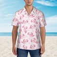 thumbnail image 4 of Balery Baby Salamander Print Men's Hawaiian Shirts Short Sleeve Beach Shirt Relaxed Fit Vacation Button Down Shirts-Small, 4 of 9