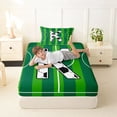 thumbnail image 4 of Erosebridal Football Sport Games Kids Twin Sheet Sets,Soccer First Letter K Bedding For Boys Teens 3 Pieces, 4 of 6
