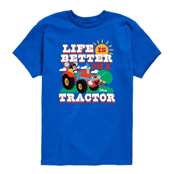 Disney - Life Is Better On A Tractor - Toddler Boys Short Sleeve Graphic T-Shirt
