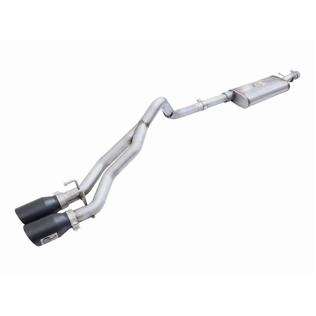 Fits 2007-2018 Jeep Wrangler JK Advanced FLOW Engineering Exhaust System Kit 49-48054-B Rebel Cat-Back System; Stainless Steel; With Muffler; 2-1/2 Inch Pipe Diameter; Single Exhaust With Dual Exit