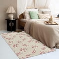 thumbnail image 3 of Floral Rugs for Living Room - 6x8 Rug - Floral Rug - Pink Flower Area Rug - Botanical Wildflower Beige Rugs - Girls Carpet, 3 of 7
