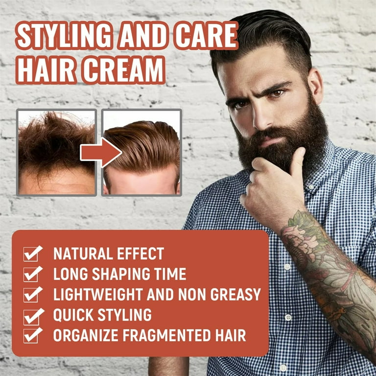 Forming Cream For Men Matte Finish High Hold Styling Cream Hair Cream For Men Curly Hair Products For Men Men s Grooming Styling Produ