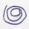 thumbnail image 2 of 5pcs Natural Sodalite Bead Strands Faceted Round 3mm Hole: 0.5mm about 127pcs/strand 15.2 inch, 2 of 3