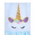 thumbnail image 4 of WIBACKER 3-10Y Unicorn Ballet Leotards for Kids Girls with Skirt Toddler Dance Dresses Flutter Sleeve Dancewear, 4 of 7