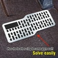 thumbnail image 2 of Auto Foot Rest Pedal Plate - Stainless Steel, All-Weather & Waterproof, Universal Fit for Car Driving Position, 2 of 8
