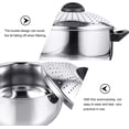 thumbnail image 4 of Stainless Steel Noodle Pot Strainer Insert Stock Pot Pasta Stock Pot with Lid for Cookware Stainless Steel 16CM, 4 of 7