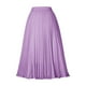 thumbnail image 4 of Falda midi plisada para mujer: falda informal de gasa, cintura alta, estilo versátil, perfecta para las salidas de verano., 4 of 4