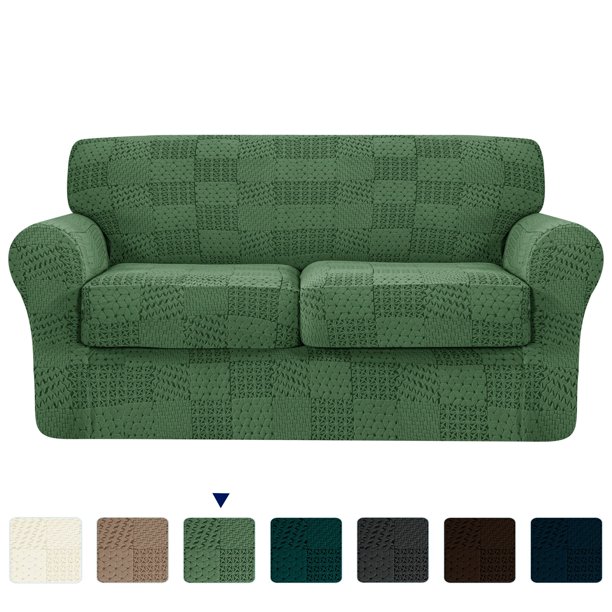 Subrtex Sofa Cover Stretch Slipcover with 2 Separate Cushion Covers