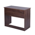 thumbnail image 4 of Computer Desk, Multipurpose Home Office 35.4" Study Writing Desk Workstations with 2 Storage Drawers, Walnut, 4 of 9