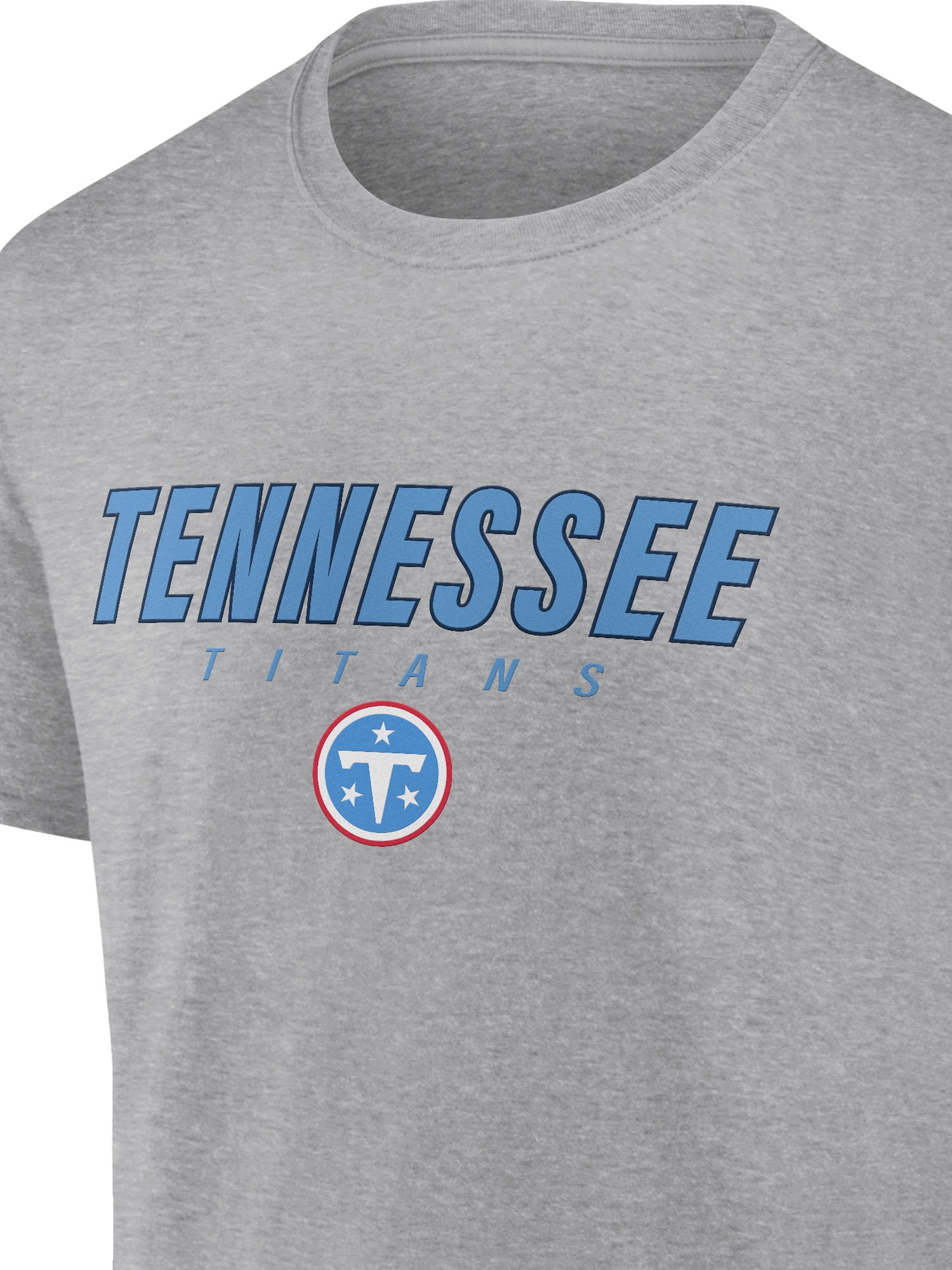 NFL Tennessee Titans Men's Cotton Gray Heather Short Sleeve T-Shirt