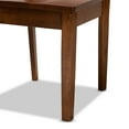 thumbnail image 6 of Baxton Studio Nicolette Oak Wood Dining Chair in Walnut Brown (Set of 2), 6 of 6