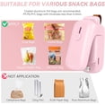 thumbnail image 5 of Mini Bag Sealer, Handheld Heat Vacuum Sealer, 2 in 1 Sealer and Cutter with Lanyard, Portable Resealer Machine for Plastic Bags Food Storage Snacks Freshness (2xAA Batteries Included), 5 of 7