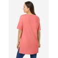 thumbnail image 2 of Woman Within Plus Size Perfect Short-Sleeve Boatneck Tunic, 2 of 6