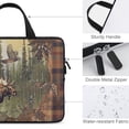 thumbnail image 3 of WERPE Moose Bird Forest Laptop Sleeve Carrying Bag Diving Fabric Computer Protect Case 15inch, 3 of 5