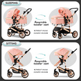 Blahoo Baby Stroller for Newborn, 2 in1 High Landscape Stroller