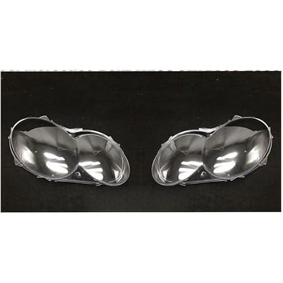 Applicable to Pair Headlight Cover Shell Car Headlight Lens Cover Compatible For Benz W209 CLK 2003-2009 Headlamp Shade Shell Glass Cover(Pair)