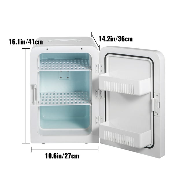 VEVOR Mini Réfrigérateur, 15 Litres / 18 Peut Réfrigérateur Personnel, Vert  Mini Réfrigérateur de Maquillage, Ac / Dc Mini Réfrigérateur de Soins de la  Peau, Glacière Portable et Plus Chaud pour les