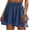 Navy, variant on ZZwxWA Womens Tennis Mini Wrap Shorts, Beach Flowy Wide Leg Shorts, Casual Ruffle Hem High Waisted Summer Skirt Shorts