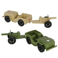 thumbnail image 2 of TimMee Combat Patrol Willys & Artillery - Tan & OD Green 4pc Playset USA Made, 2 of 6