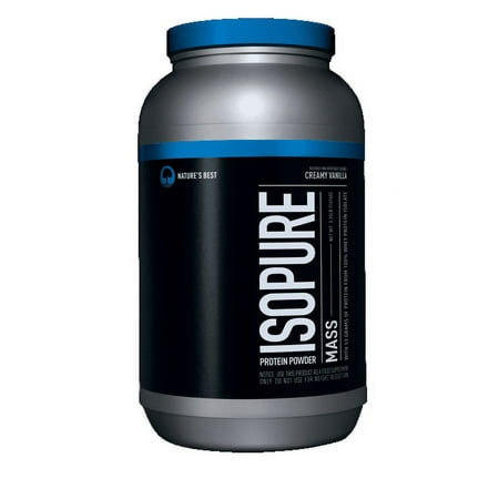 Isopure Mass Protein Powder, Creamy Vanilla, 53g Protein, 3.25 Lb
