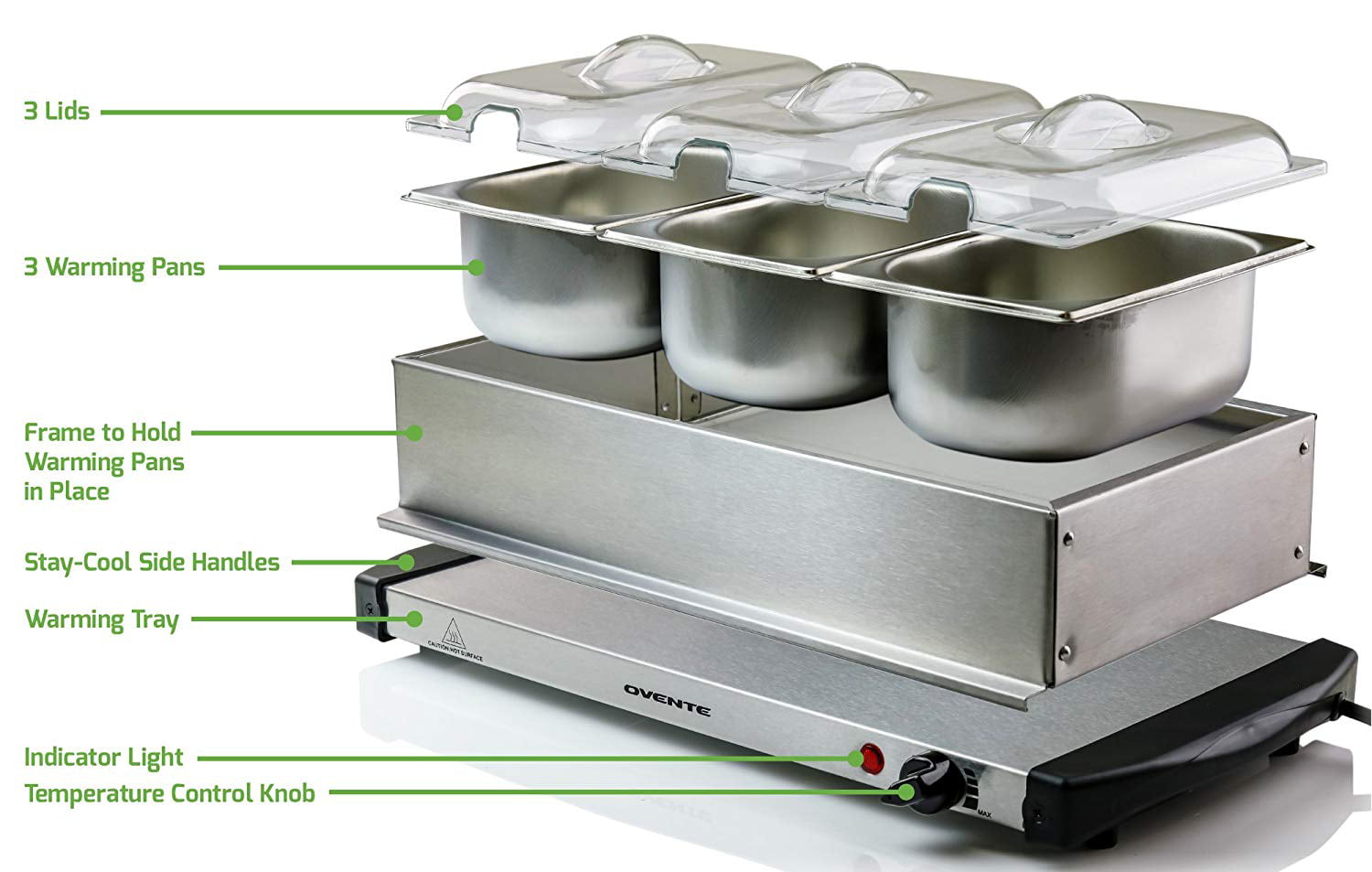  OVENTE Electric Buffet Server and Food Warmer with