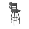 thumbnail image 2 of 860 Hunter 36" Swivel Bar Stool with Pewter Finish and Graph Coal Seat and Back, 2 of 5