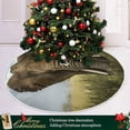 thumbnail image 6 of FMSHPON Elephant Xmas Christmas Tree Skirt Stand Mat for Holiday Party Decoration Indoor Outdoor 36 inches, 6 of 6