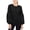 black, variant on INC Womens Ribbed Knit Crewneck Sweater Black S