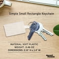 thumbnail image 4 of Rectangle Soft Keychains Set of 10, Bulk Pack - Perfect for Home, Tradeshows, Other Events - Clear, 4 of 5