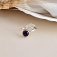 thumbnail image 3 of Amethyst Ring, Men's Ring, Round Cut Ring, Wedding Ring, 925 Sterling Silver Ring, Gift For Him, 3 of 5
