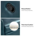 thumbnail image 5 of Set of 2 Leather Recliners  Chairs 360 Swivel Rocking Sofa Armchairs Manual Reclining Push Back Lounge Living Room Home Theater TURQUOISE, 5 of 7