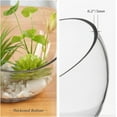 thumbnail image 3 of WGV Clear Slant Cut Bowl Glass Vase/Glass Terrarium, 8-Inch x 2.7-Inch, 3 of 8