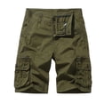 thumbnail image 4 of Pantalones cortos holgados e informales para hombre, de talla europea, con múltiples bolsillos y cinco puntos, de corte mediano, 4 of 4