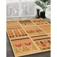 thumbnail image 2 of Ahgly Company Indoor Rectangle Patterned Cantaloupe Orange Area Rugs, 2' x 3', 2 of 6