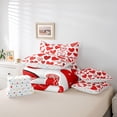thumbnail image 6 of Castle Fairy Love Heart Print Bedding Comforter Set,Romantic Queen Bedding Sets, 6 of 8