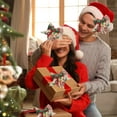 thumbnail image 1 of Christmas Decoration Clearance! 2024 Christmas Bow Pendant With Bell Christmas Tree Gift Box Set Decoration Linen Printed Letter Bow Daily Deal Today'S Deal #03, 1 of 6