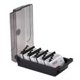 thumbnail image 2 of Large Capacity Business Card Organizer File Name Card Case Holder Card Storage Box Organizer Office Business Card Holder, 2 of 5
