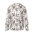 thumbnail image 1 of Fotbe Flowe Rooster Chaqueta con Protección Solar UPF 50+ para Hombre y Mujer, Camisa con Capucha y Bolsillos-XX-Large, 1 of 7
