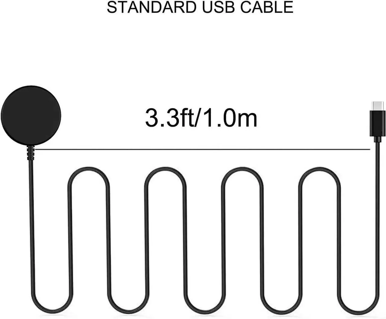 2 Pack Compatible with Samsung Galaxy Watch Fast Charger for Galaxy Watch 8/8 Classic, Ultra 2025 40mm Cable USB C Magnetic Charging Cord for Watchs 7 Ultra/6 Classic/FE/5 Pro/4 Classic/3/Active