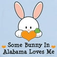 thumbnail image 2 of CafePress - Some Bunny In Alabama Loves Me Infant Bodysuit - Baby Light Bodysuit, Size Newborn - 24 Months, 2 of 4