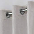 thumbnail image 3 of ELLE DECOR Peconic Light Filtering Back Tab Rod Pocket Curtain Panel Pair, 54"x84", Taupe, 3 of 5