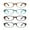 Four Colors, variant on LifeArt Blue Light Blocking Reading Glasses 4-Pack (Oval Frame, +2.50 Magnification)