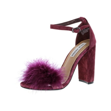 Burgundy Suede Shoes - Steve Madden Women's Carabu Suede Burgundy Ankle-High Pump - 7M